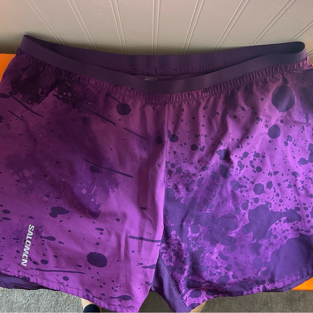 Salomon Purple Cross 5” Running Shorts